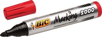 BIC Permanent-Marker Marking 2000 Ecolutions, rot
