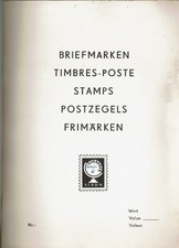 altes Schaubek Markeneinsteck - Heft  mit  " Deutschen Briefmarken "