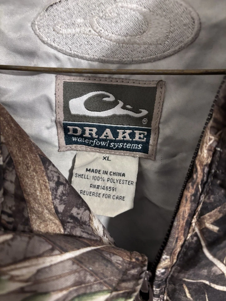 Drake Waterfowl Systems Quarter zip Camo XL. Stretch. Magnetic Pocket - Image 2 of 4