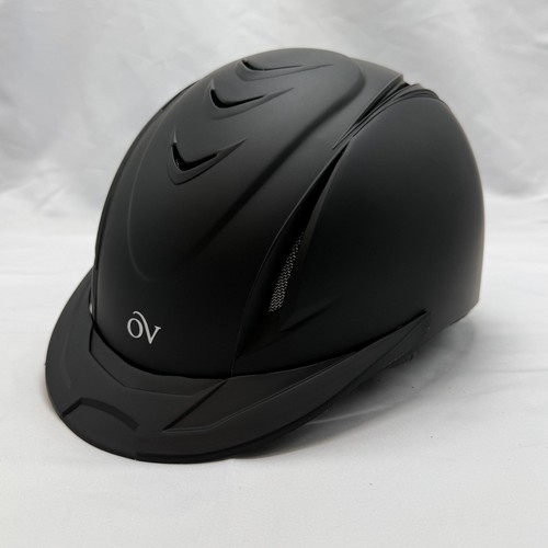 Ovation Equestrian Riding Helmet Matte Black Size S/M 52-56cm w/ Dust Bag