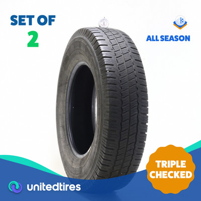 Set of (2) Used LT 235/80R17 Michelin Agilis CrossClimate 120/117R - 6.5/32