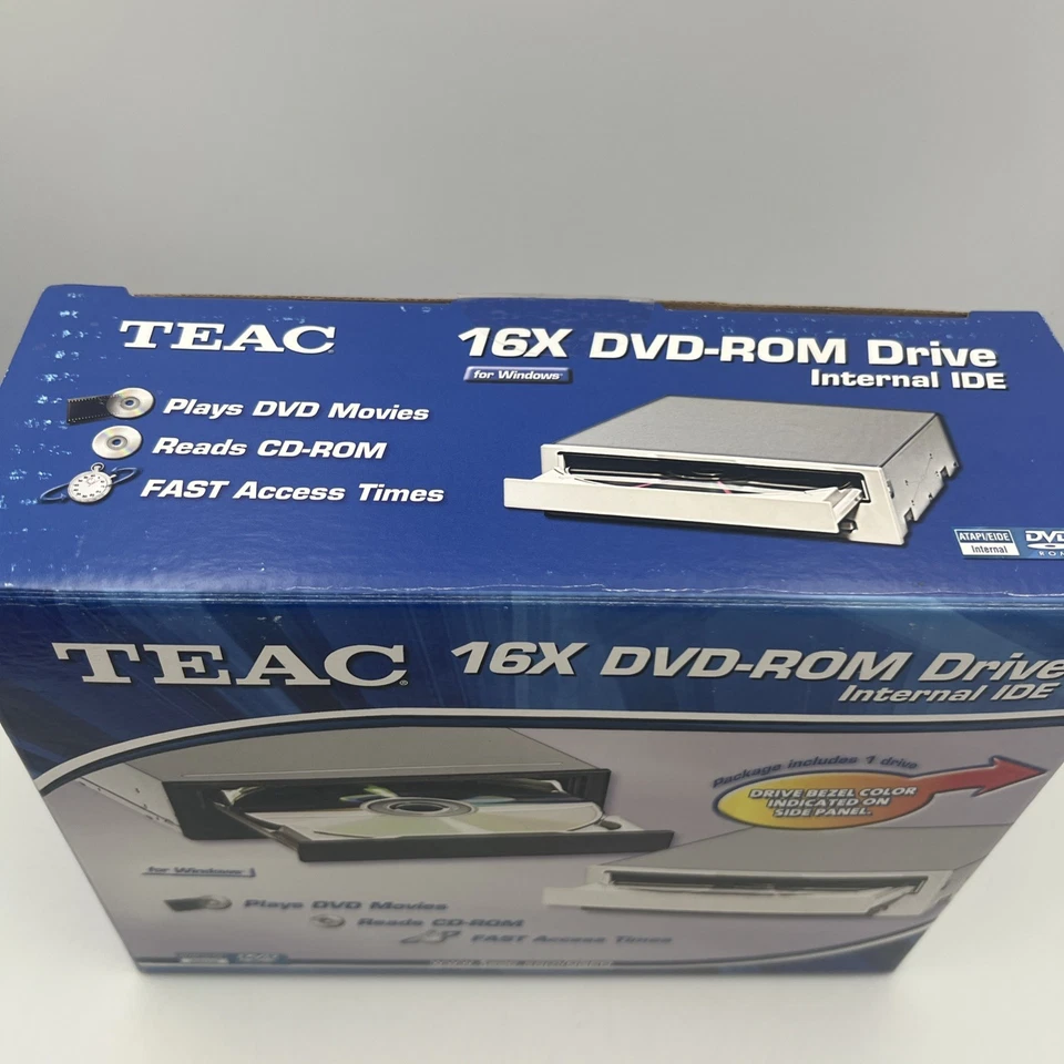 Internal IDE DVD-ROM Drive DV-516G-000 Teac DV-516G Black 16x DV516 - READ - Image 2 of 4