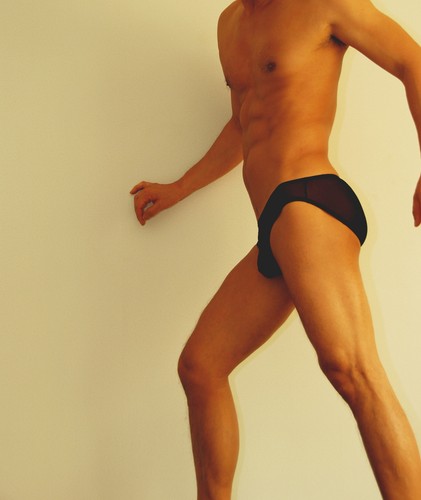 Slip Pocket Noir taille L transparent NEOFAN sheer sexy Ref 1105 - Imagen 4 de 4