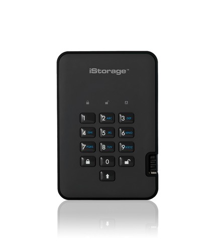 IStorage IS-DA2-256-500-B 500GB DiskAshur2 HDD - Phantom Black - 第 1/5 張圖片