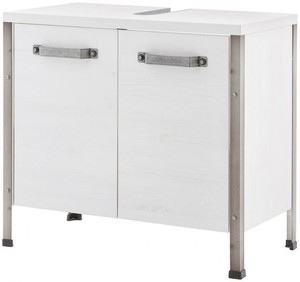 Waschbeckenunterschrank Badmobel Badezimmer Weiss Matt Ausstellungsstuck 676604 Ebay