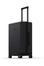 LEVEL8 Luminous Carry On Suitcase, 20” Hardside Luggage with TSA Lock New Black