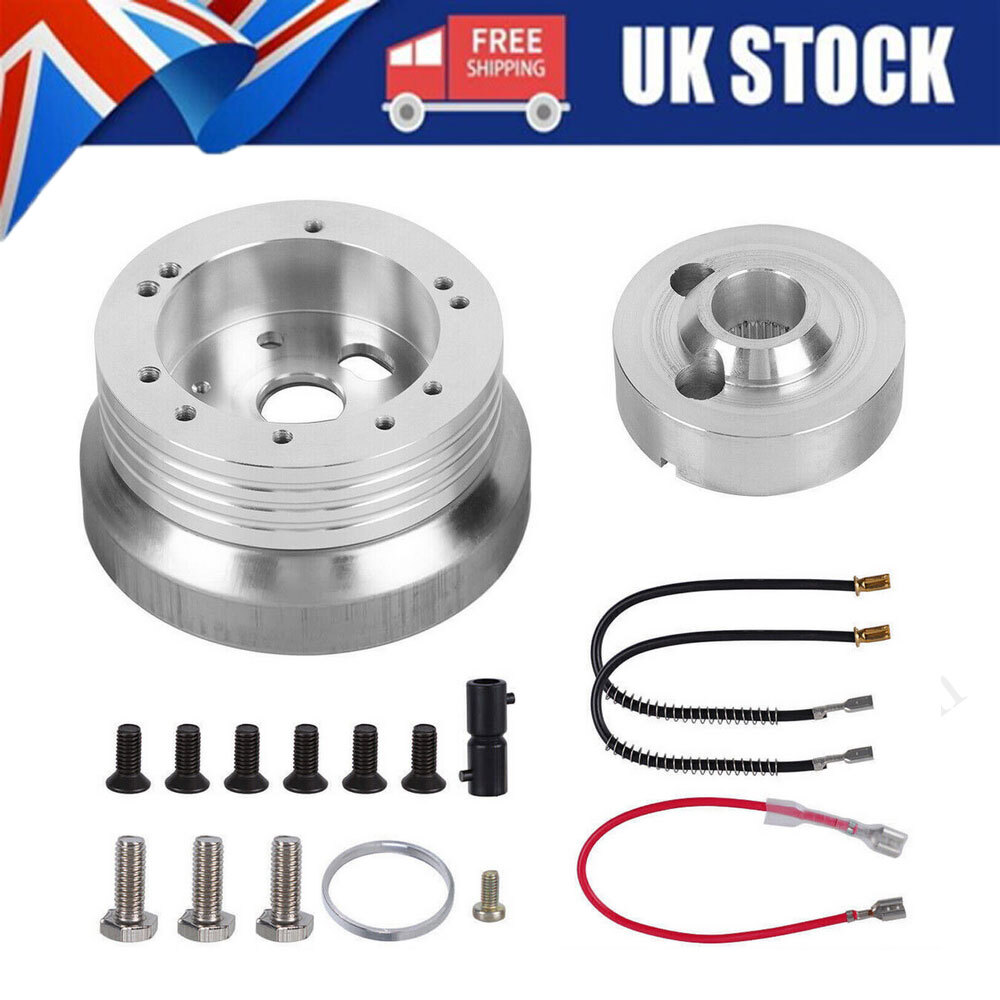 For GM Chevy 5&6 Hole Steering Wheel Polished Hub Adapters Flaming River Ididit