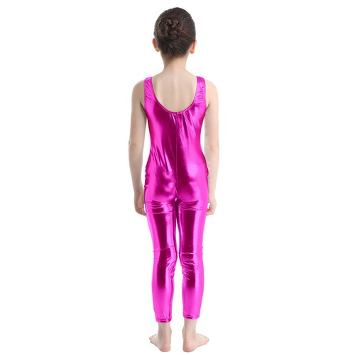 Kids Girls Leotard Athletic Jumpsuit Jazz Bodysuit Party Costumes Gymnastics - Picture 55 of 70