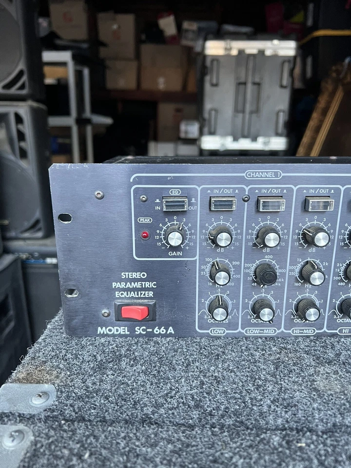 Ashly SC-66A SC-66 A Stereo 4-Band Parametric EQ Equalizer - Vintage No Tested - Image 2 of 4