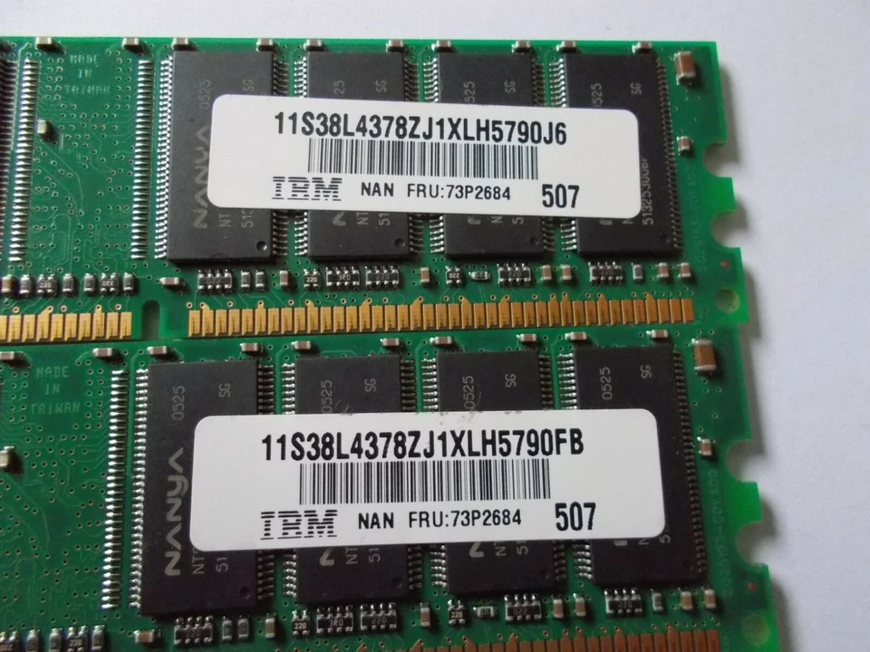 Nanya NT512D64S8HC0G-5T DDR1/400 PC3200, Memory RAM, 2 X 512MB, #SU158 - Image 3 of 3