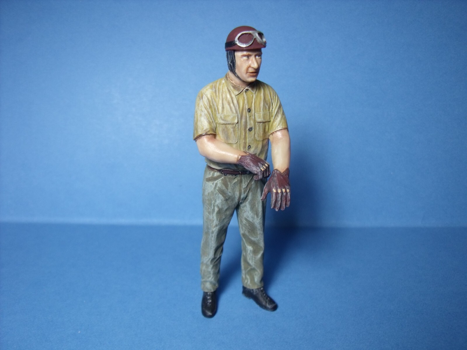 Figurine Fangio 1/18 en résine d'exception pour miniatures Autoart et CMC
