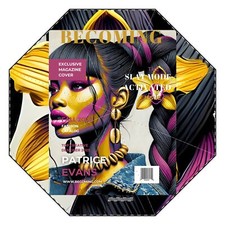 Becoming Umbrella Fashionable Magazine Cover Design Foldable Parasol B4