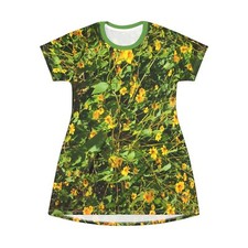 Verdant Wildflower Women’s T-Shirt Dress