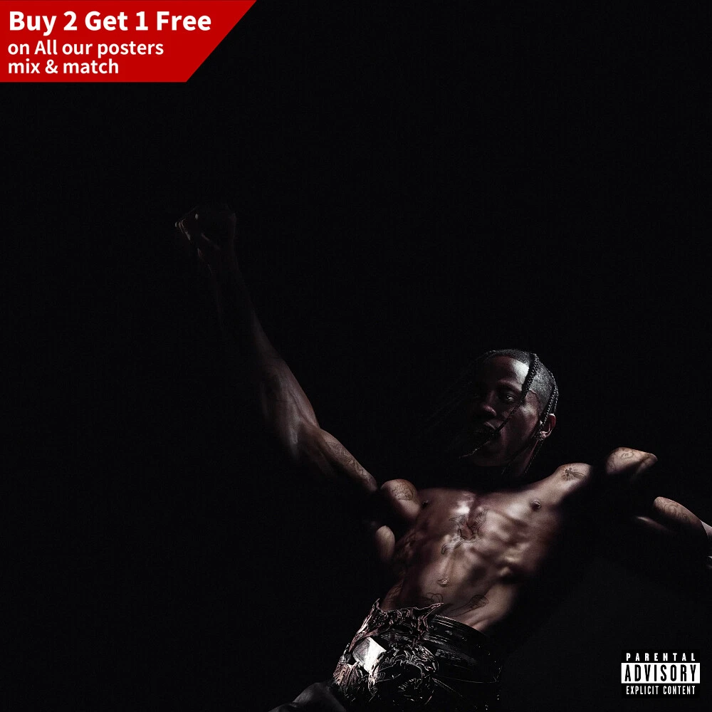 Travis Scott - Utopia album Poster 24x24" 32x32" Canvas Muisc Poster