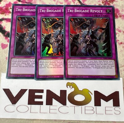 3x (M/NM) *EURO* Tri-Brigade Revolt RA01-EN079 Super Rare 1st Edition YuGiOh