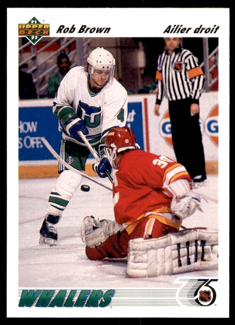 1991-92 Upper Deck French Rob Brown #198A