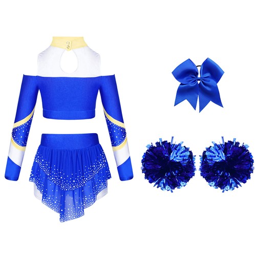 Girl Costume Carnival Uniform High School Crop Top With Mini Skirt Ceremony Gym - Picture 14 of 69