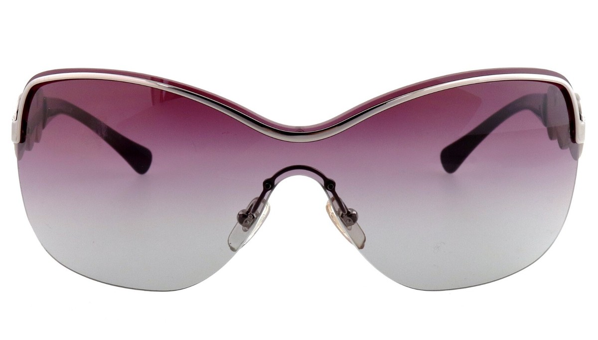 New VERSACE VE 2146-B 1003/4Q Medusa Shield Oversized Sunglasses
