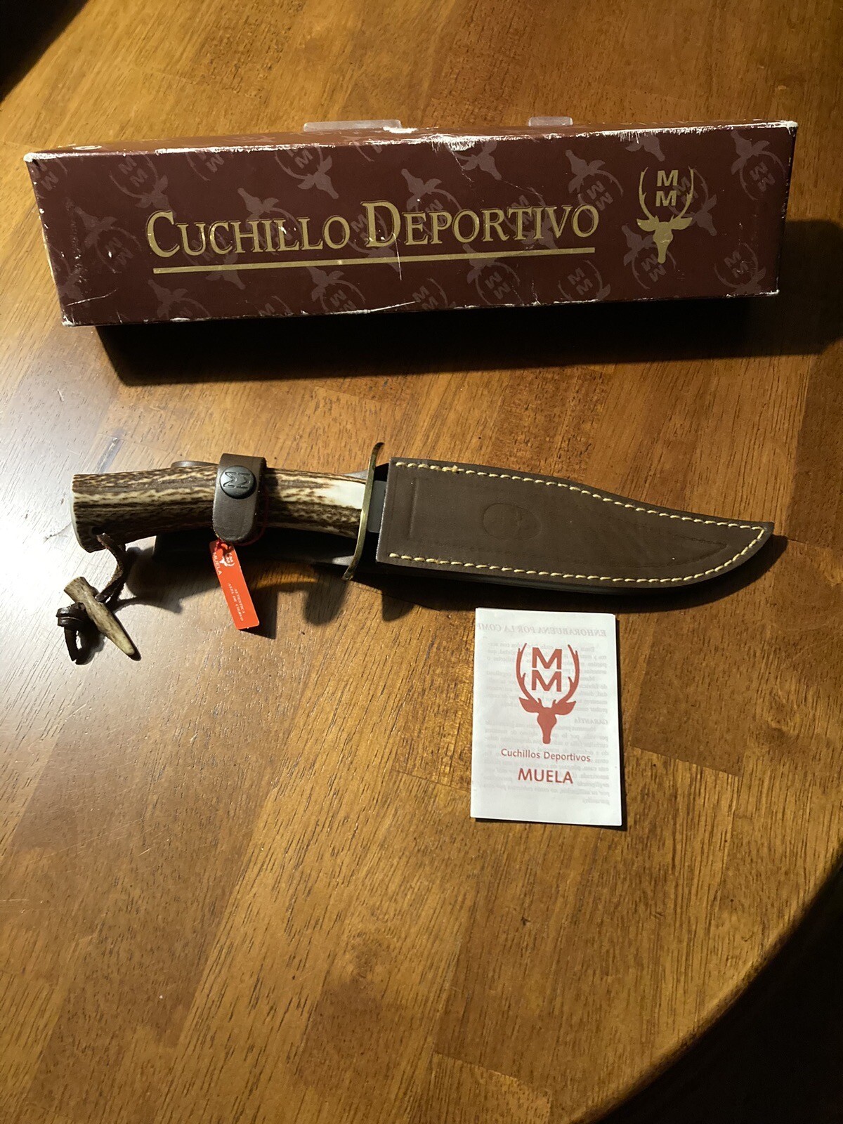 Muela Gredos RUKO 16 Stag Antler Handle 440A Stnless Fixed Knife w