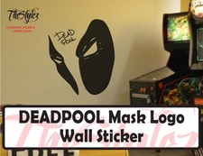 Deadpool Mask Oversize Wall Vinyl Sticker