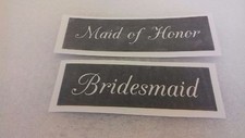 10 - 400 Maid of Honor  Bridesmaid stencils for etching glass mixed wedding