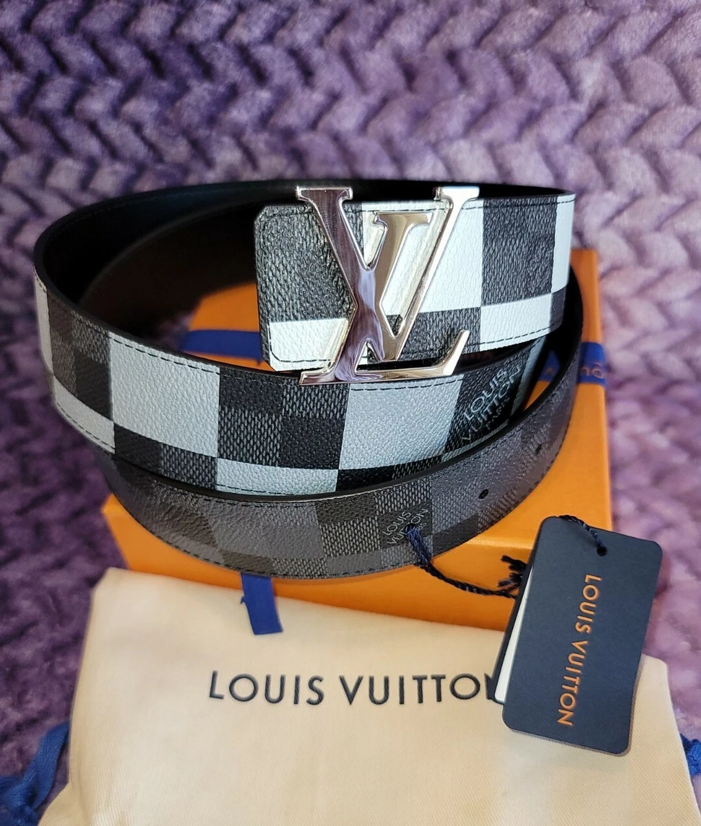 LOUIS VUITTON GRAPE BLACK VIRGIL ABLOH 40 MM BELT SIZE 110=44 Mens Limited  Edit