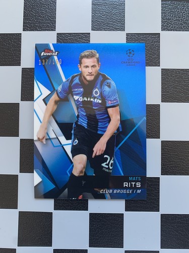 2018-19 Topps Finest UCL Mats Rits Blue /150 Club Brugge b