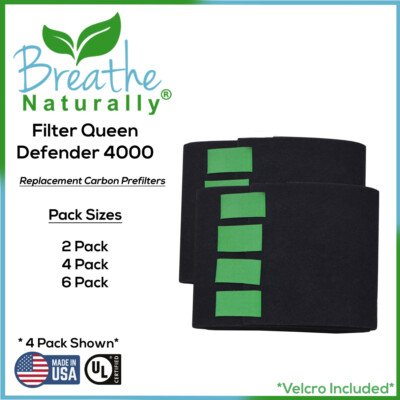 Replacement Carbon Filters For Filter Queen Defender 4000 Series Air Purifiers 