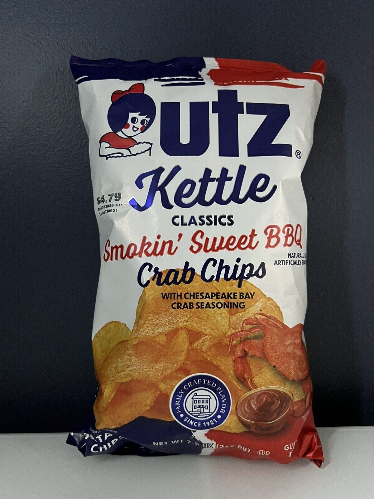 🟠 Brand New Rare Limited UTZ Kettle Smokin Sweet BBQ Crab Chesapeake