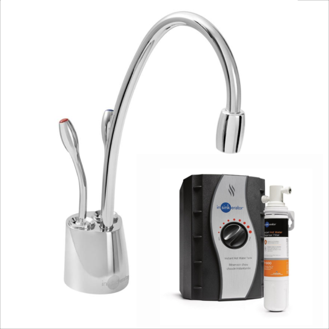 InSinkErator Rovigo Steaming Hot u0026 Cold Water Tap with Tank u0026 Filter -  Chrome, HC1100LC for sale online | eBay