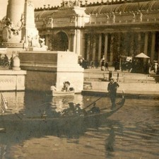 1904 St. Louis World's Fair Palace of Manufactures Gondola Lagoon RPPC Photo