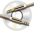 AUX Audio Cable Nylon Braided 3.5mm Metal Jack Stereo for Phone/Car PC