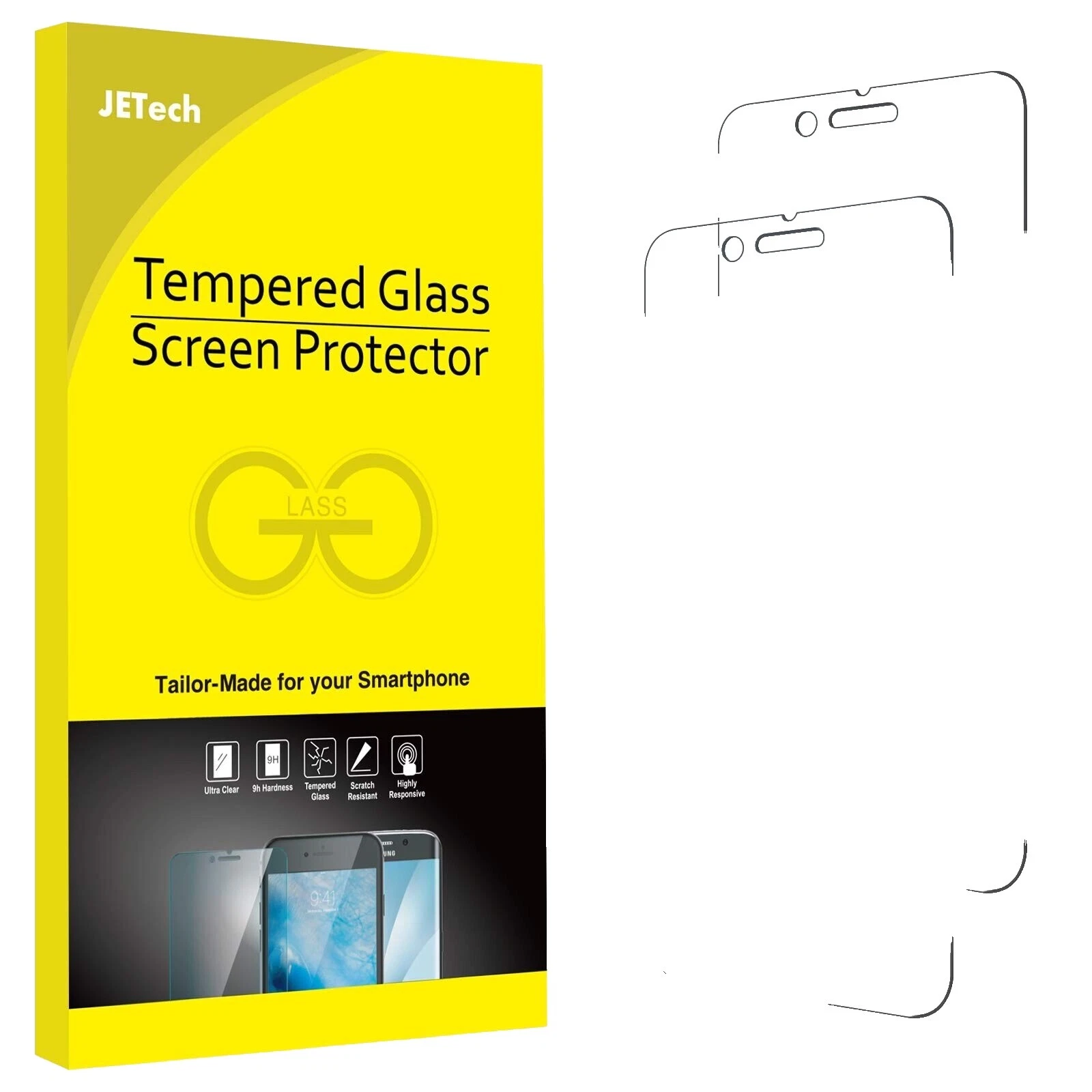 Protectores de pantalla de vidrio templado para LG Apple iPhone 8