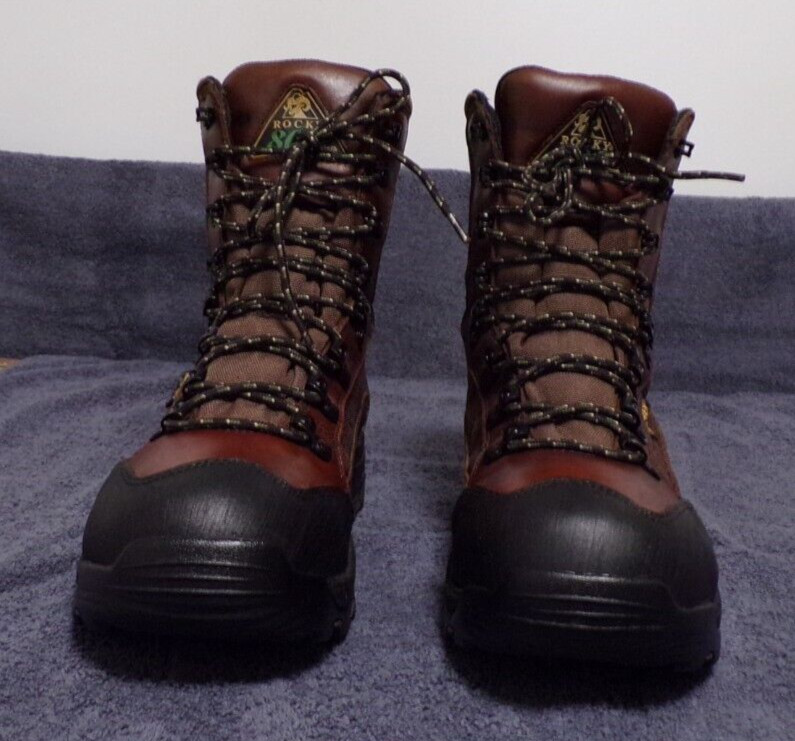 Rocky Leather 800 Gram Insulated Gor-Tex Hiking Hunting Casual boots men's 8M