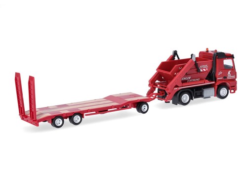 Herpa modello 1:87 MB Arocs ribaltabile AK12 con rimorchio TU3 KÜCHLER H0 318396 - Foto 2 di 5