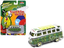 1965 Volkswagen Samba Bus Turtle Wax 164 By Johnny Lightning Jlpc016-jlsp409