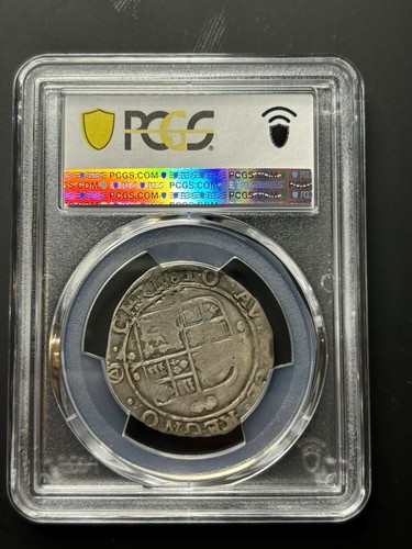 1641-3 Britain Shilling - PCGS F15 S-2799 Triangle In Circle - Picture 2 of 4