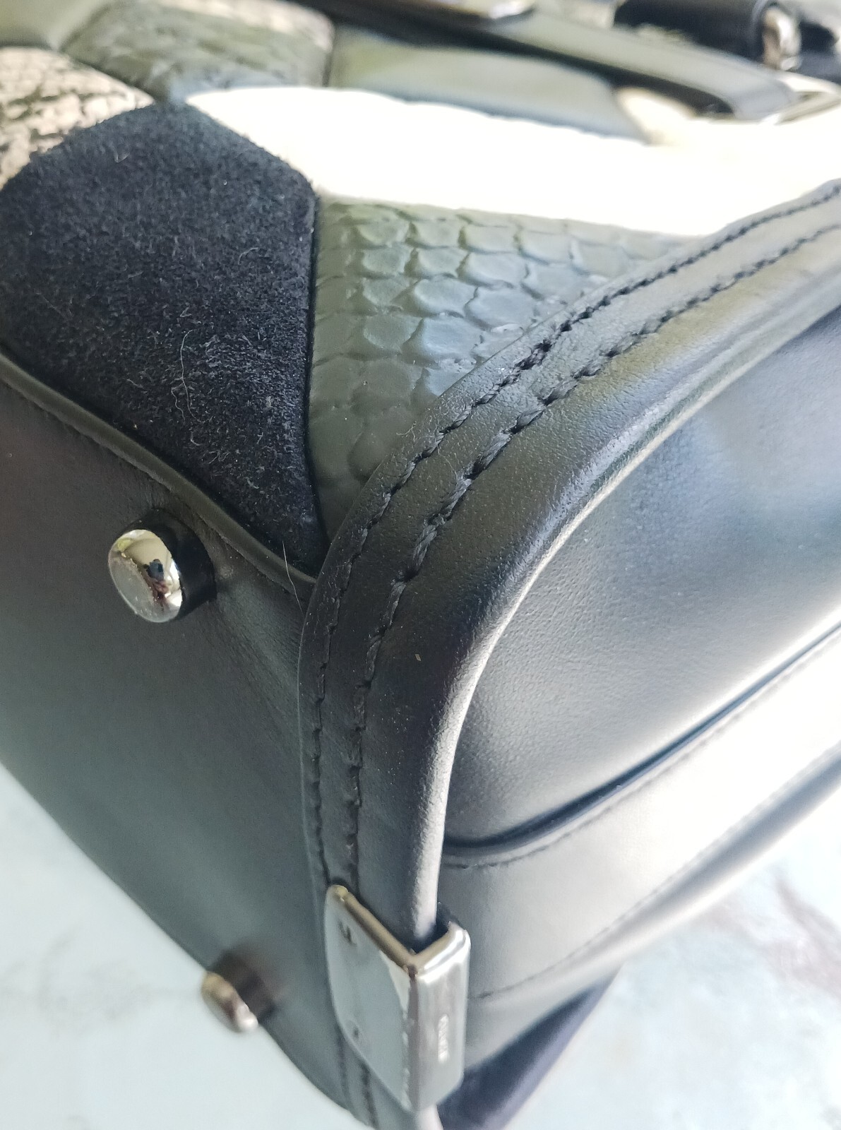 Coach 38365 MEDIUM Swagger Black Patchwork Satche… - image 10