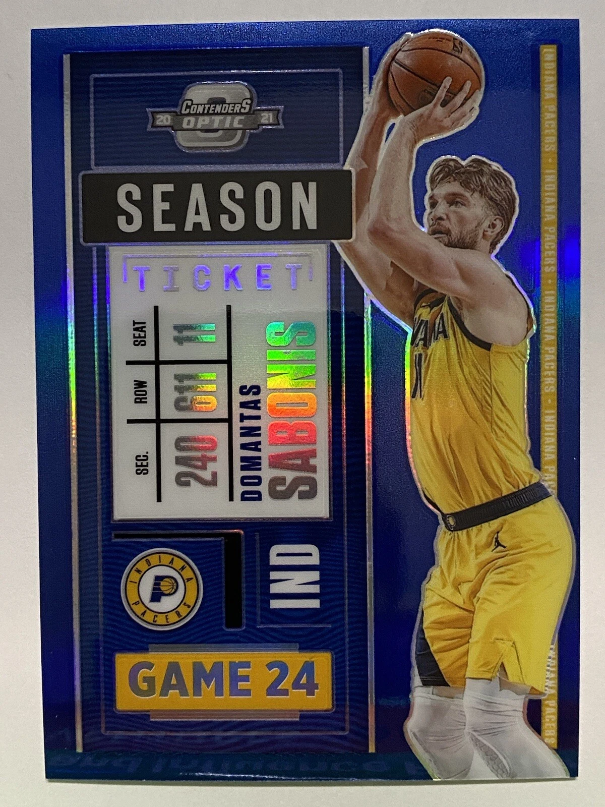 Domantas Sabonis trading card
