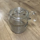 Vintage Pyrex 7756-B Flameware Glass Percolator Coffee POT AND LID ONLY 6 Cup