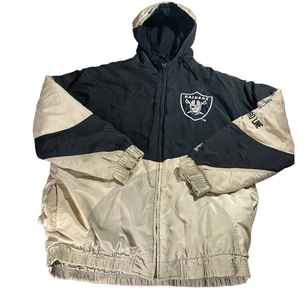 む*け様 レアヴィンテージRAIDERS薄手ナイロンウォームアップジャケットシュ Vintage Raiders Logo Athletic Satin Jacket Men's Large | eBay