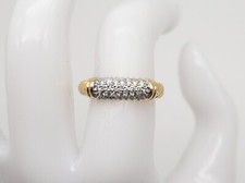  4450 5 ROW 1ct Diamond Signed DAVID YURMAN METRO CABLE 18k Yellow Gold Ring