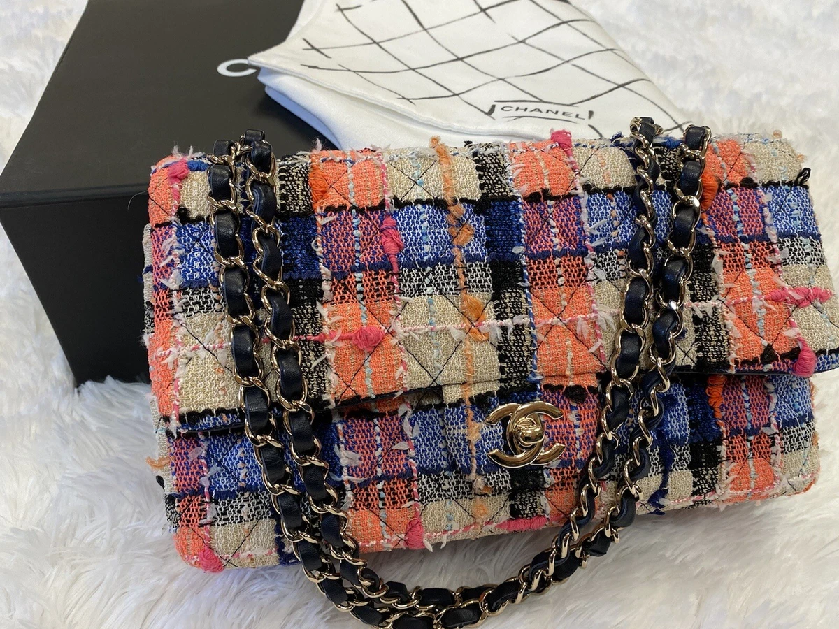 Chanel Multicolor Tweed Classic Flap Bag