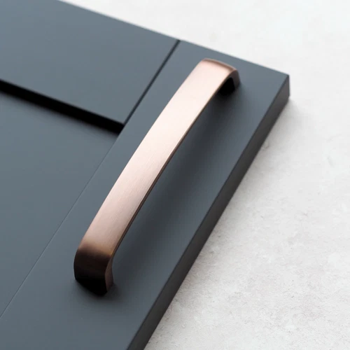 Copper Kitchen Cupboard Handle Brushed Rose Gold Cabinet Door Drawer Pull 160mm