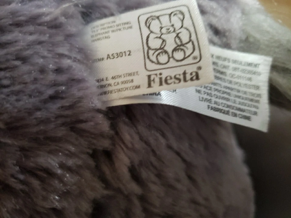 FIESTA ELEPHANT PLUS RED CHRISTMAS VEST ADORNED SNOWMAN &TEDDY BEAR 15.5" HT 20" - Image 3 of 4