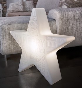 8 Seasons Shining Star Merry Christmas Stern Weiss Lampe Leuchte O 60cm Ebay