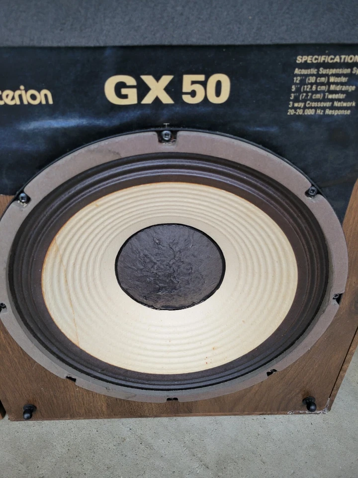 ALTAVOCES DE SUSPENSIÓN NEUMÁTICA DE 3 VÍAS CRITERION GX 50 DE COLECCIÓN Foto 4 de 4