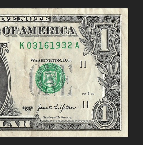 MARCH 16 1932 Birthday Date Note Fancy Serial Number One Dollar Bill 03 16 1932 - Picture 6 of 11