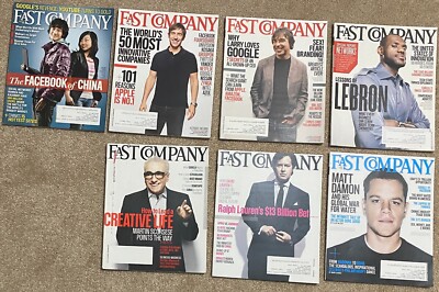 Year 2011 Fast Company Magazines / 7 Issues Lot / Free Shipping | eBay