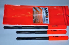 THREAD FILE 3PC SET AE2573 LANG TOOLS A&E THREAD FILE RESTOR 3PC SET Made in USA